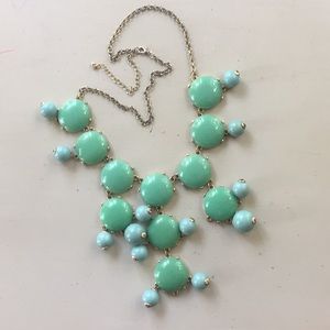 Green and turquoise bauble necklace